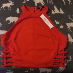 New Dark Orange Crop Top
